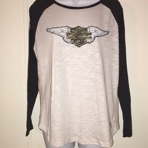 Harley Davidson Sheer Baseball Jersey Shirt